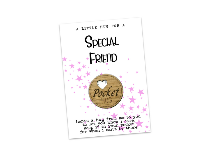 Special Friend Pocket Hug Pink