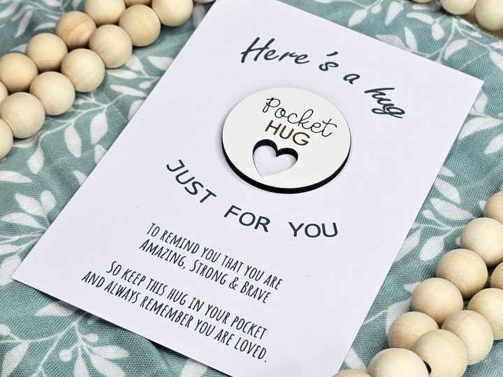 Circle Pocket Hug With Heart