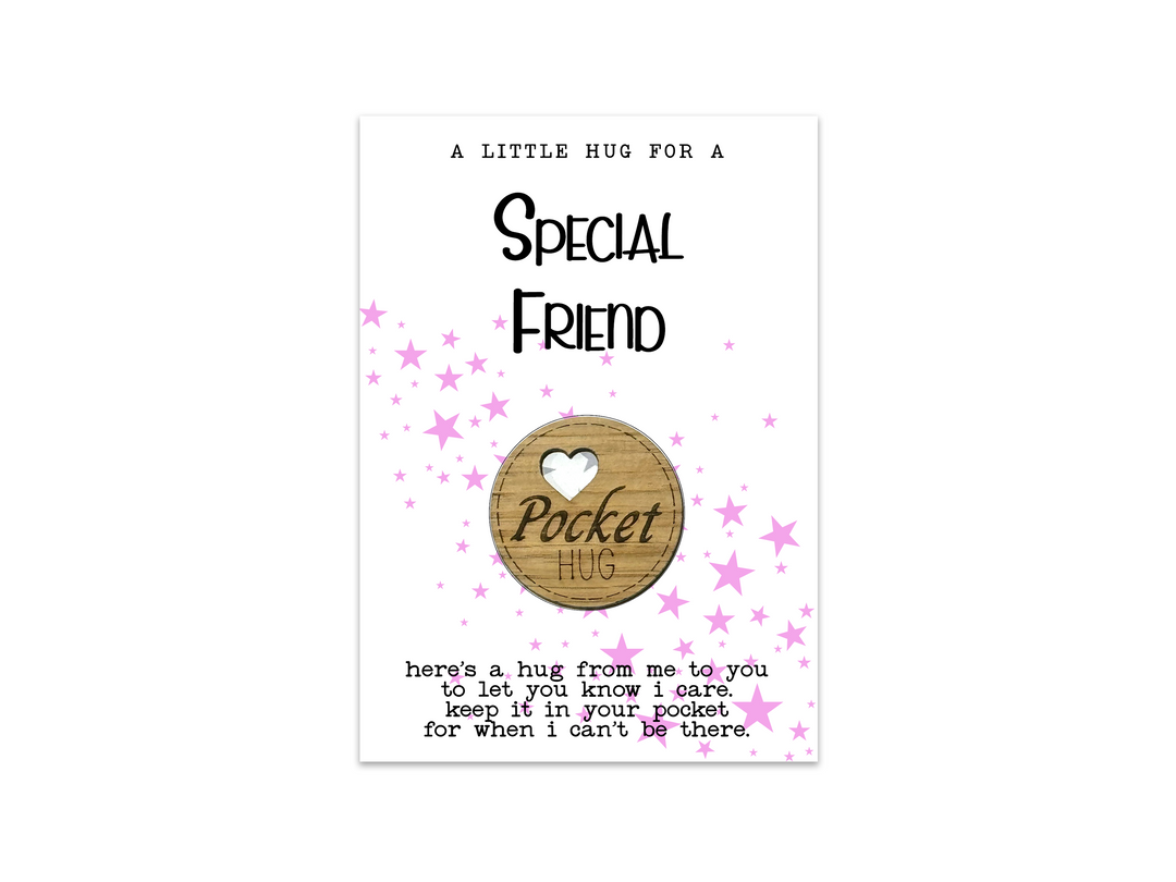 Special Friend Pocket Hug Pink