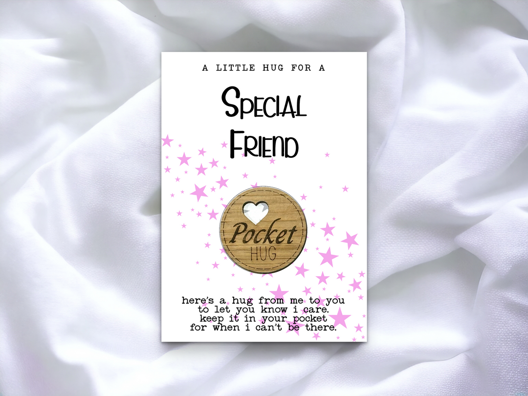 Special Friend Pocket Hug Pink