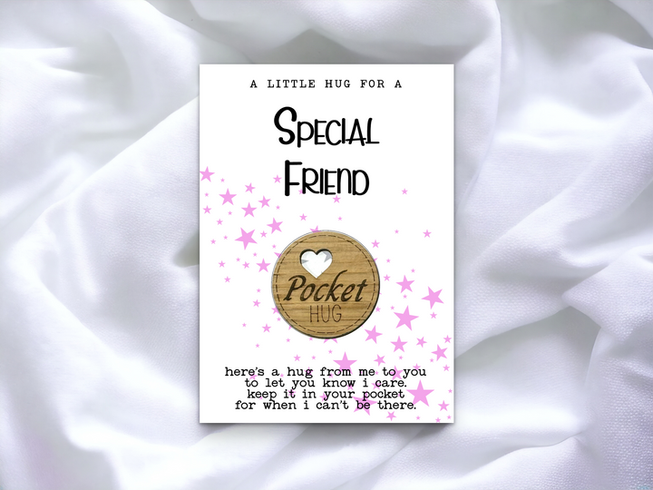 Special Friend Pocket Hug Pink