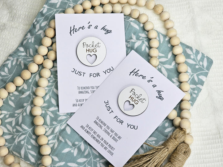 Circle Pocket Hug With Heart