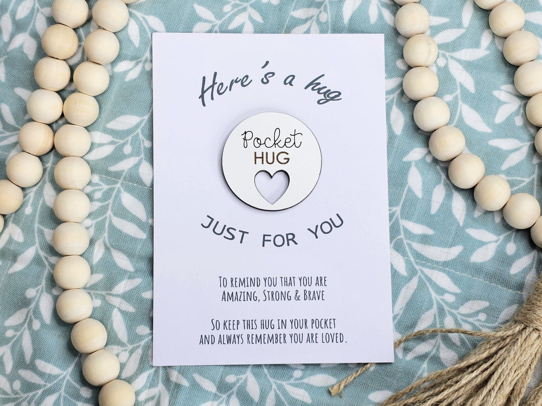 Circle Pocket Hug With Heart