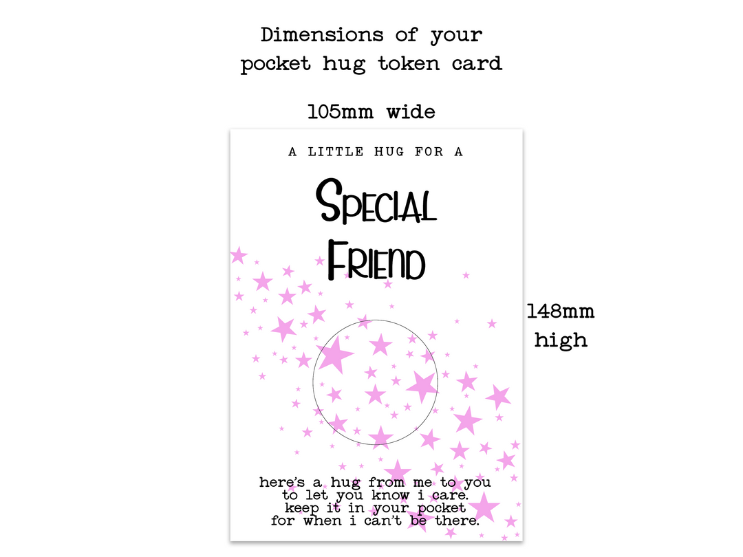 Special Friend Pocket Hug Pink