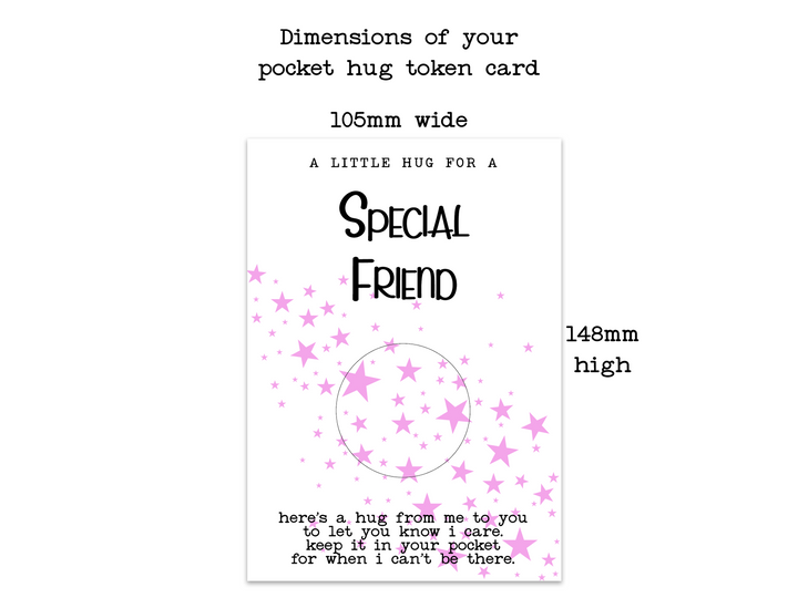 Special Friend Pocket Hug Pink