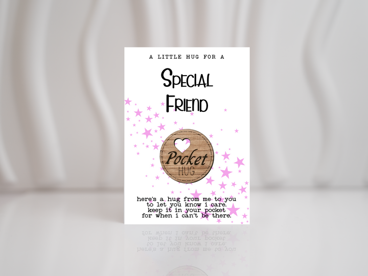 Special Friend Pocket Hug Pink