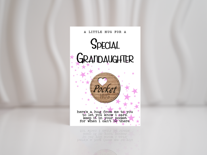 Special Granddaughter Pocket Hug