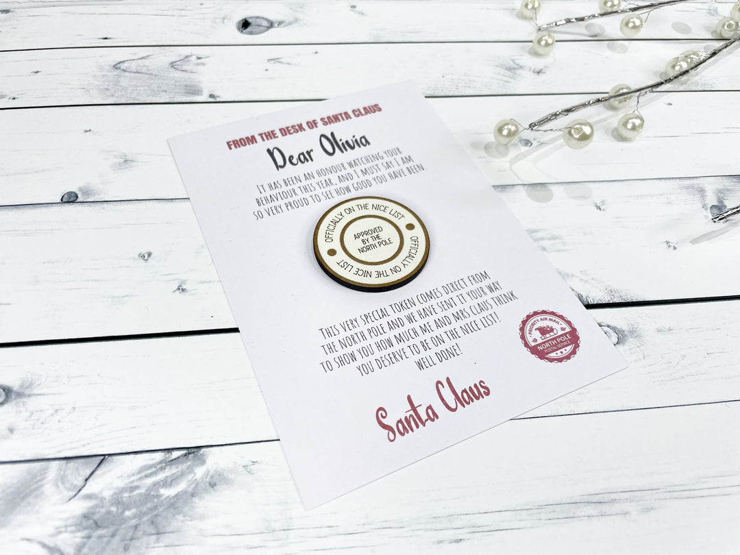 Personalised Nice List Acceptance Token