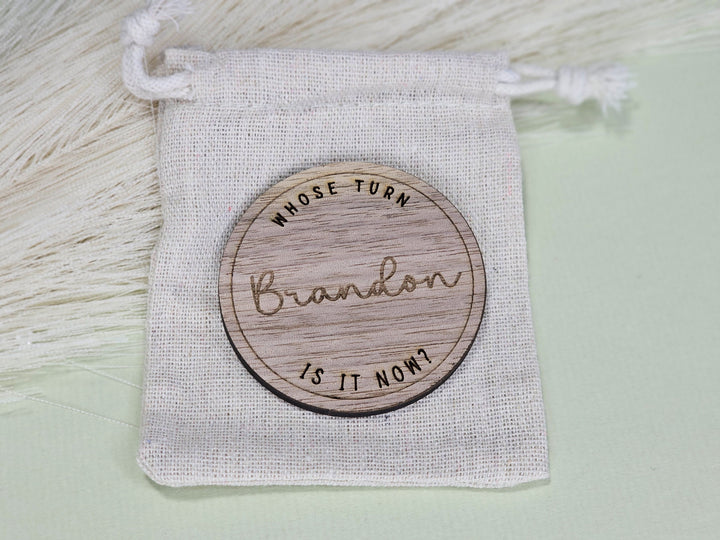 Wooden Decision Coin