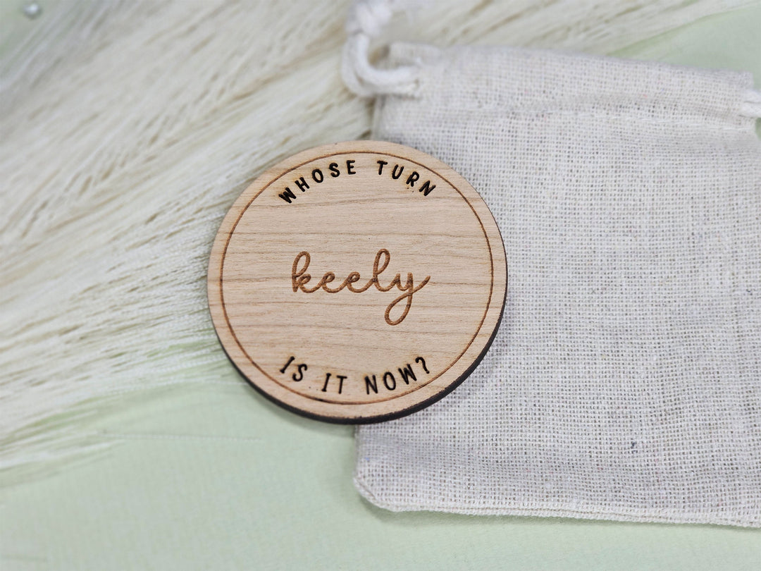 Wooden Decision Coin