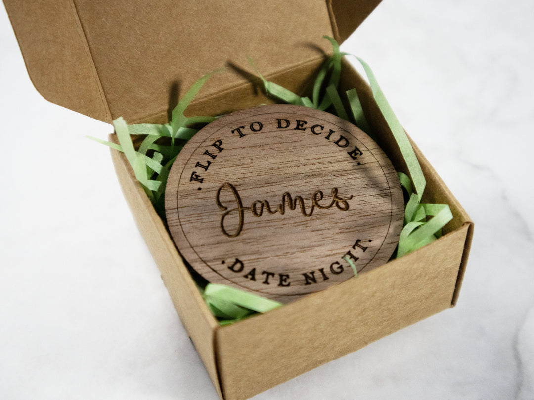 Personalised Date Night Decision Coin