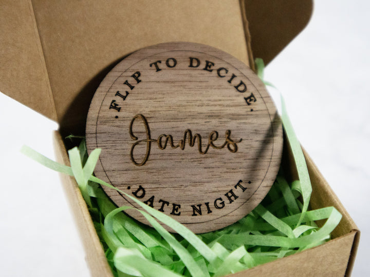Personalised Date Night Decision Coin