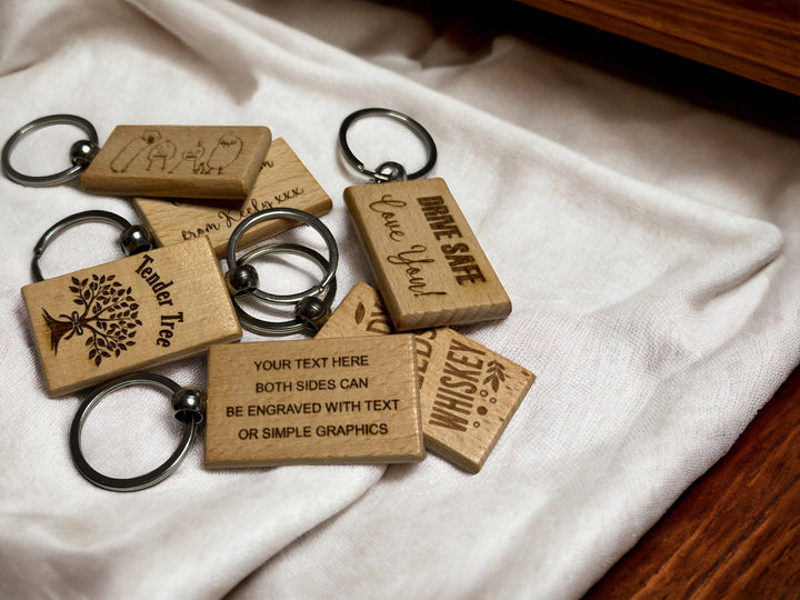 Personalised Wooden Keyring
