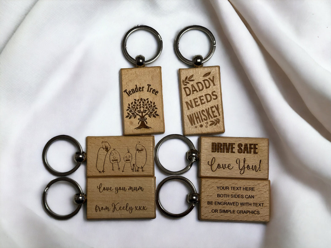 Personalised Wooden Keyring