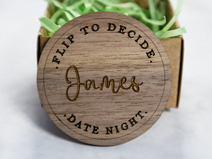 Personalised Date Night Decision Coin