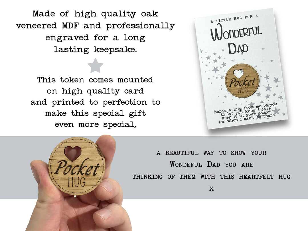 Wonderful Dad Pocket Hug