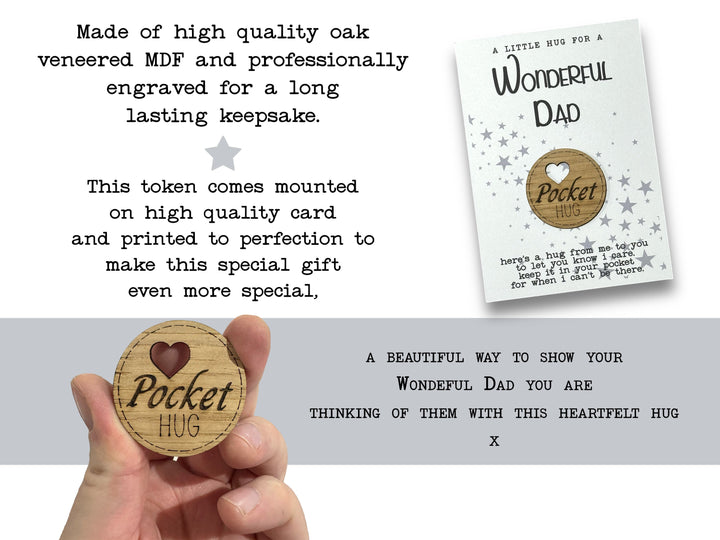 Wonderful Dad Pocket Hug