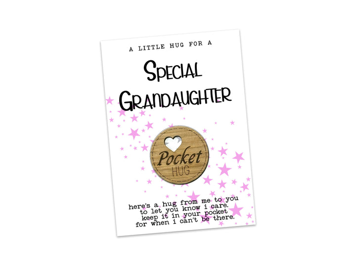 Special Granddaughter Pocket Hug