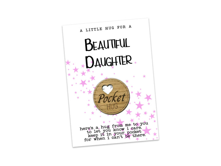 Beautiful Daughter Pocket Hug