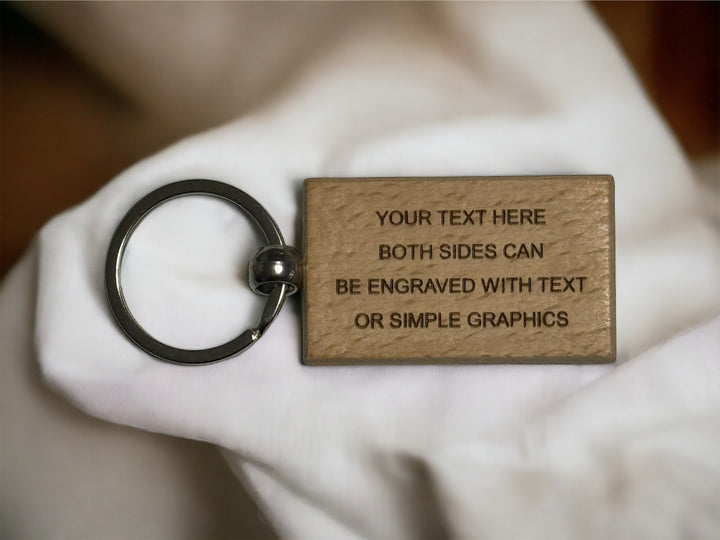 Personalised Wooden Keyring