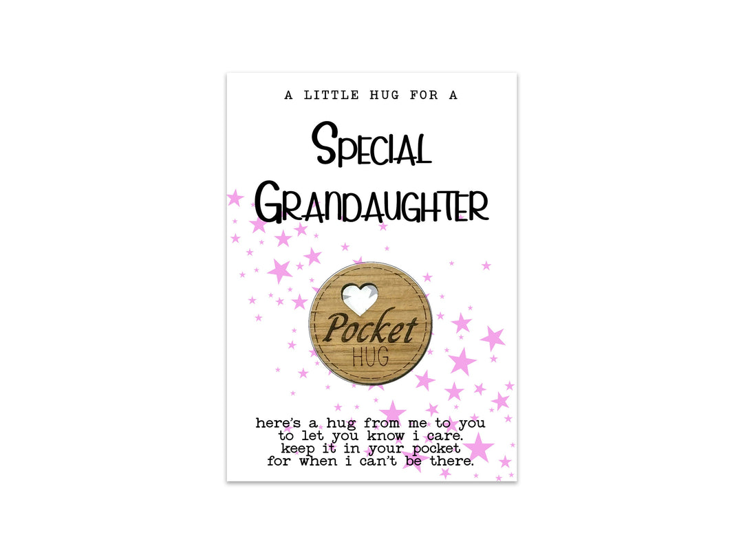 Special Granddaughter Pocket Hug
