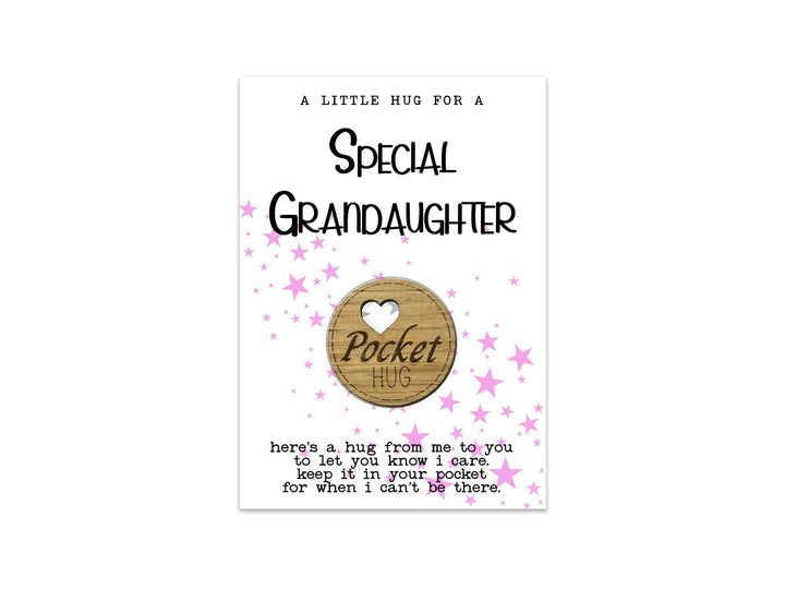 Special Granddaughter Pocket Hug