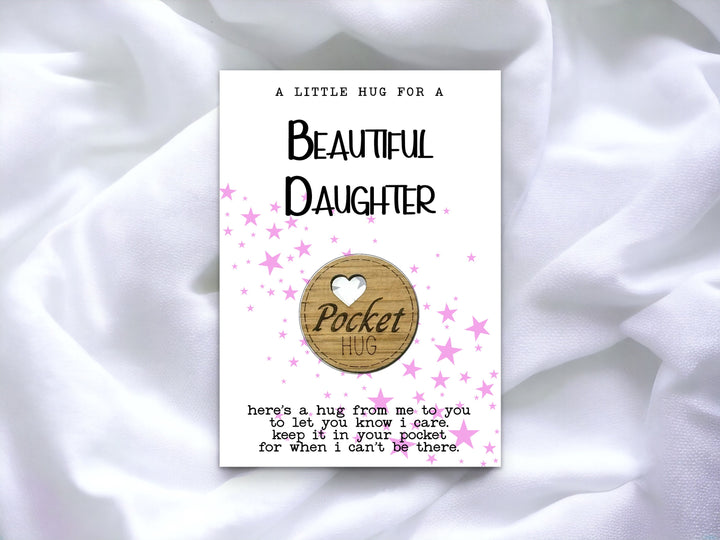 Beautiful Daughter Pocket Hug